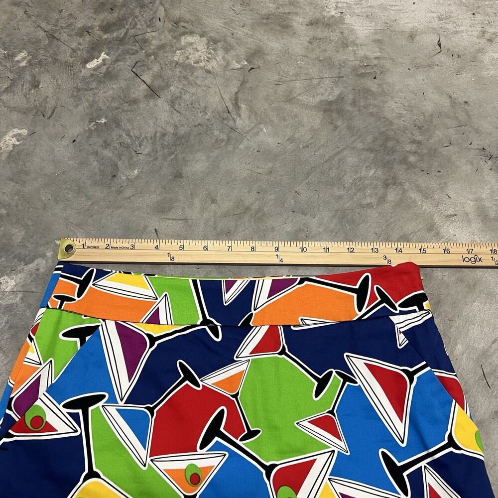 LOUDMOUTH Ladies Athletic Cocktail Print Skirt Shorts Skort Size US 2 - Picture 4 of 7